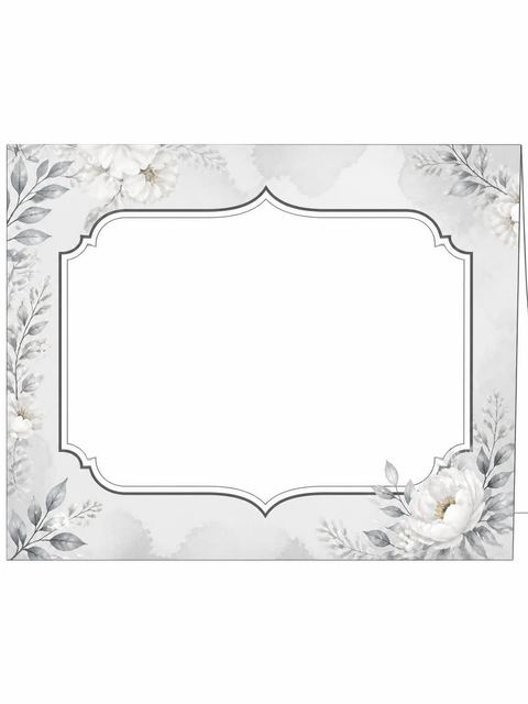 Place card in the Grey Watercolor Mannequin Bridal Shower design