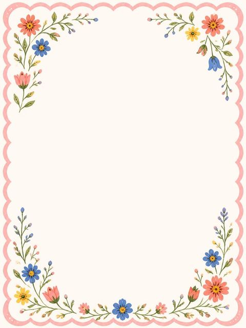 Place card in the Cream Wildflower Folk-Art 21st Birthday design