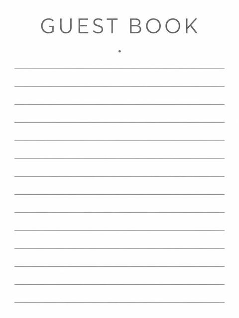 Guest sign-in sheet in the Charcoal Script Minimalist 18th Birthday design