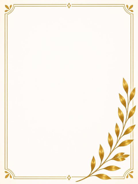 Place card in the Gold Foil Laurel 80th Birthday design