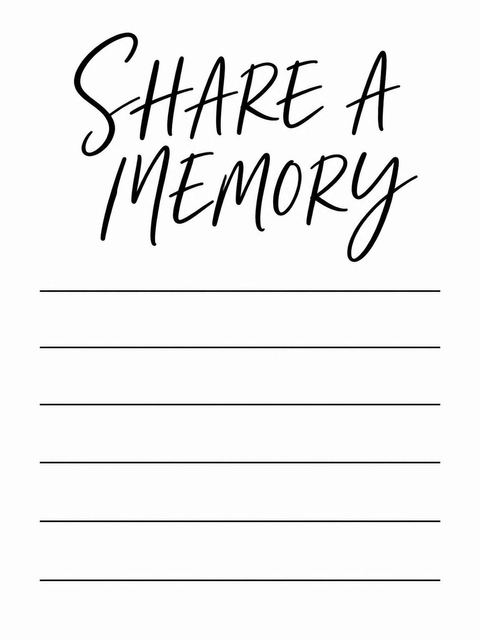 Feedback card in the Minimalist Black and White 40th Birthday Invitation design