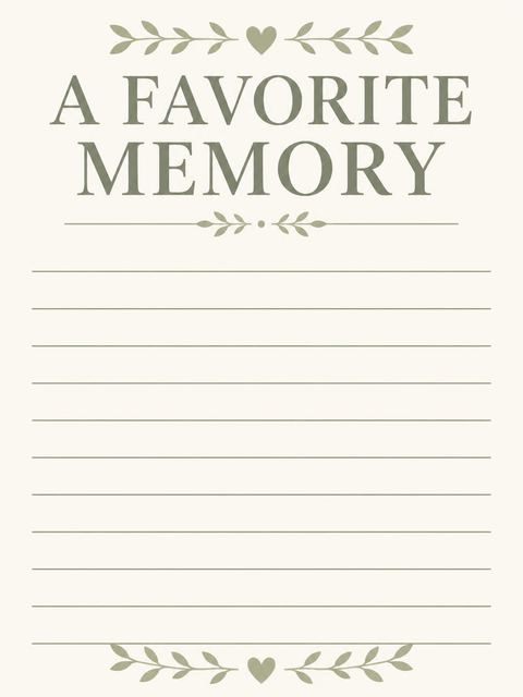 Memory card in the Sage Green Minimalist 65th Birthday design