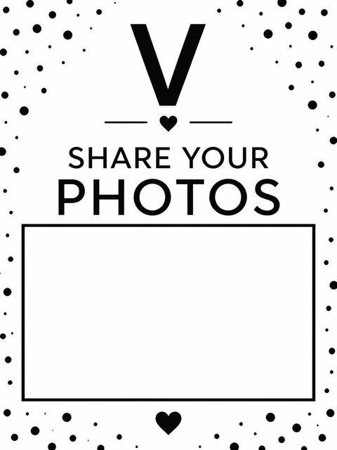 Hashtag card in the Monochrome Initial 13th Birthday Invitation design