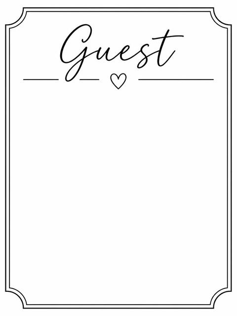 Place card in the Minimalist Black and White 30th Birthday design