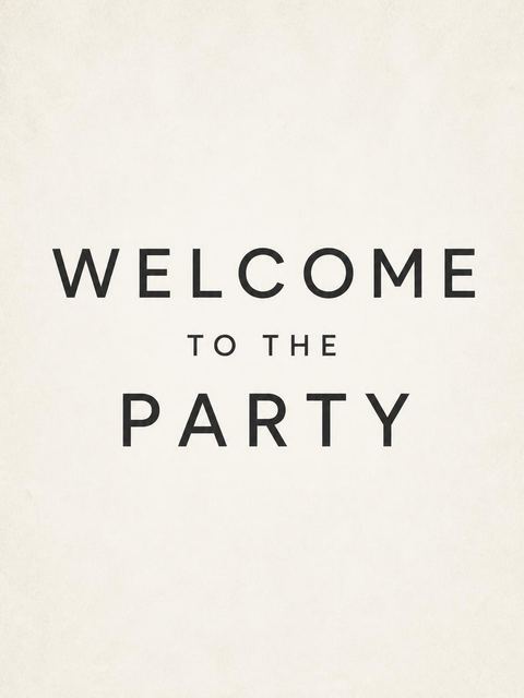 Welcome sign in the Charcoal Script Minimalist 11th Birthday Invitation design