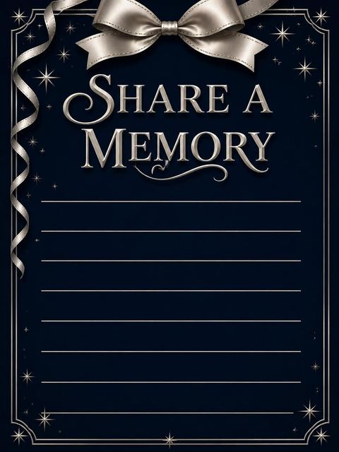 Memory card in the Elegant Navy 85th Birthday Invitation design