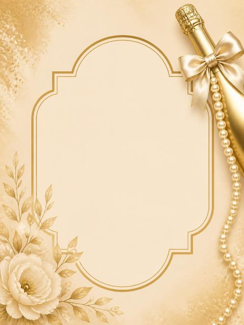Place card in the Gold Foil Champagne Bridal Brunch design