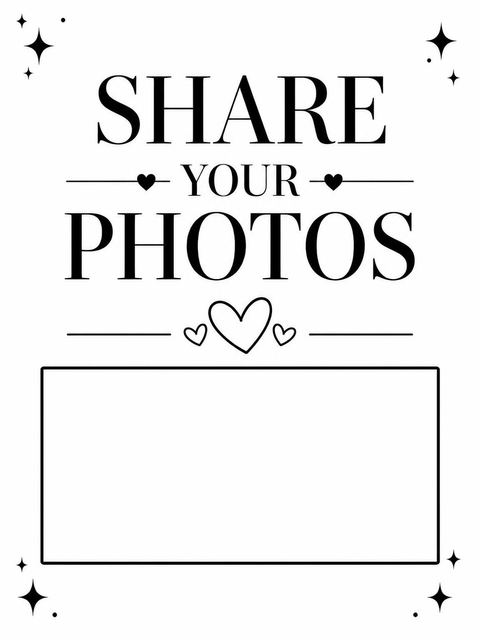 Hashtag card in the Minimalist Black and White Sweet Sixteen design