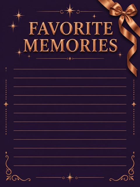 Memory card in the Copper Ribbon Deep Violet Birthday design
