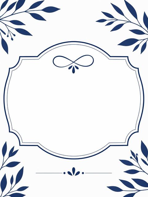 Place card in the Minimalist Navy Ninety Milestone design