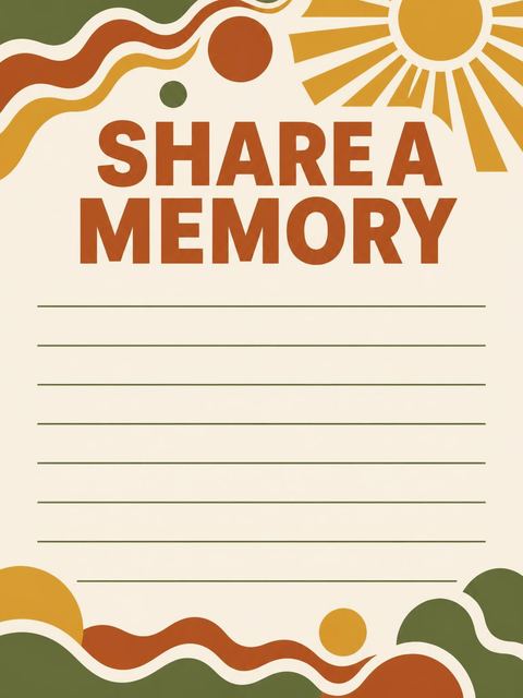 Memory card in the Retro Earth Tone 60th Birthday design
