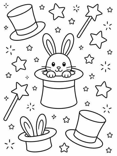 Coloring sheet in the Blue Crayon Illustration 5th Birthday design