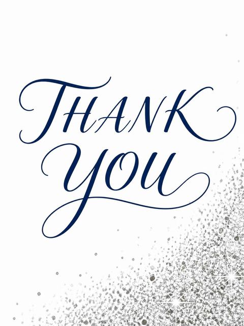 Thank-you flat in the Silver Metallic 80th Birthday Invitation design