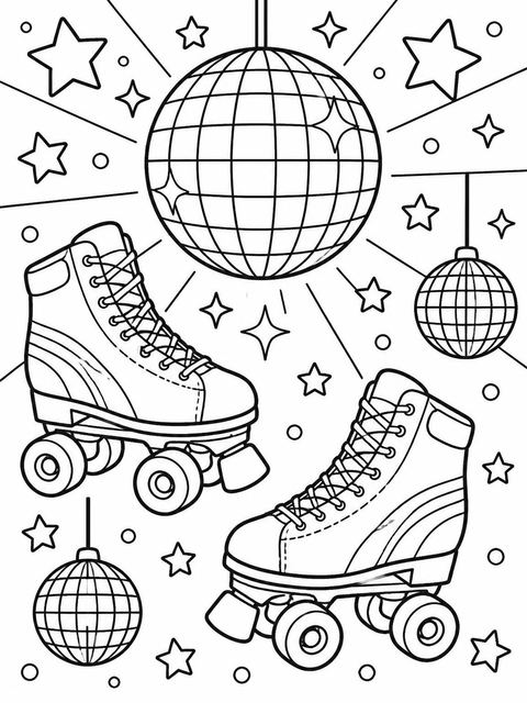 Coloring sheet in the Neon Red Minimalist 12th Birthday Invitation design
