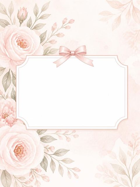 Place card in the Dusty Rose Watercolor Dress Bridal Shower design