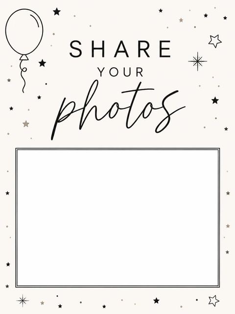 Hashtag card in the Off-White Minimalist Script 13th Birthday design