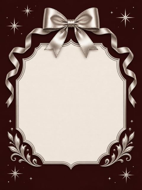 Place card in the Burgundy Silver Ribbon 90th Birthday design