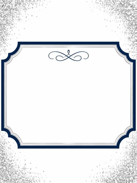 Place card in the Silver Glitter 50th Birthday Invitation design