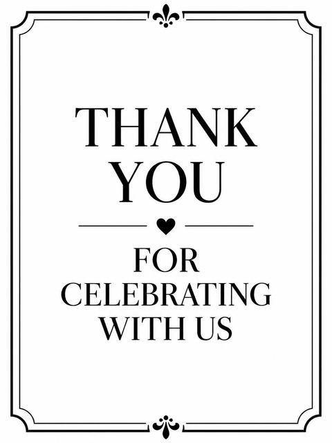 Thank-you flat in the Black and White Script Sweet Sixteen design