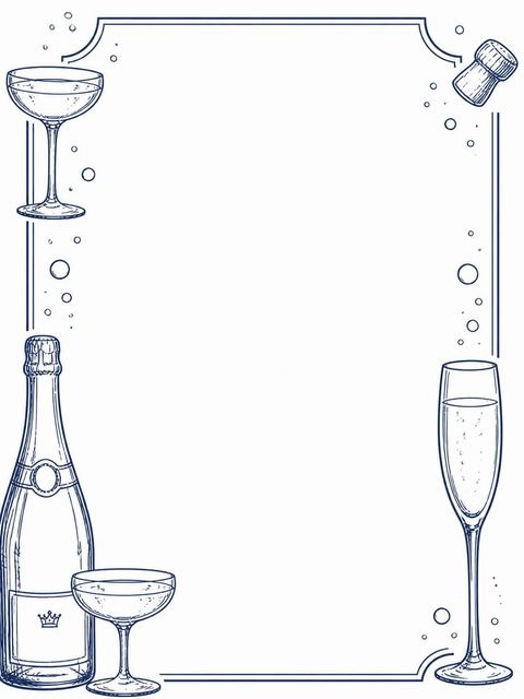 Place card in the Navy Ink Champagne 70th Birthday design