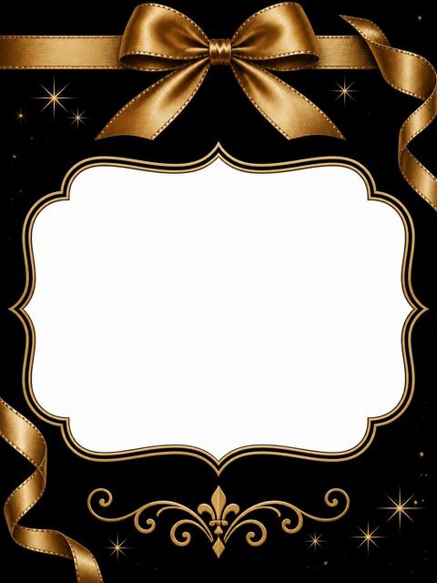 Place card in the Gold Ribbon Black 65th Birthday design