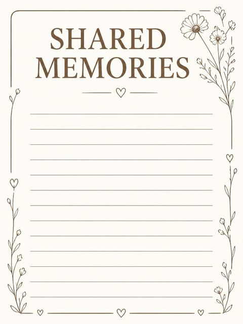 Memory card in the Warm Brown Wildflower 90th Birthday design