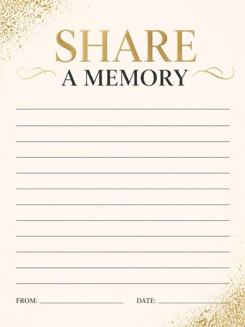Memory card in the Elegant 65th Birthday design