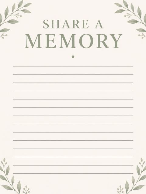 Memory card in the Sage Green Minimalist 55th Birthday design
