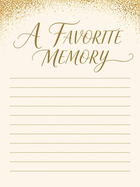 Memory card in the Gold Foil 16th Birthday Invitation design