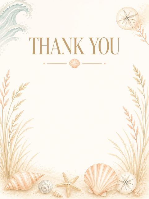 Thank-you flat in the Watercolor Pelican Coastal Baby Shower design