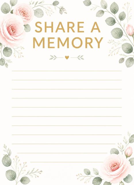 Memory card in the Blush Rose Eucalyptus Wedding Invitation design