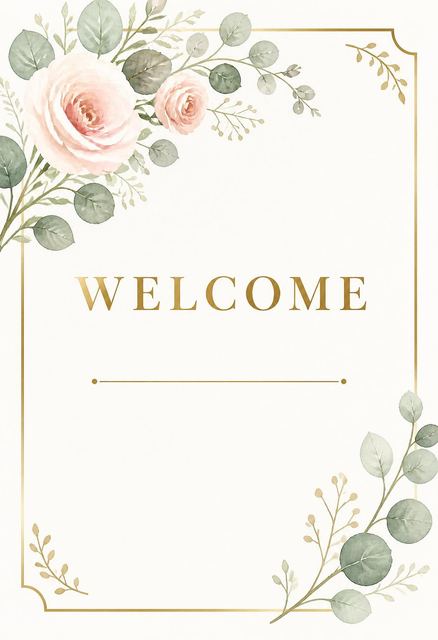 Place card in the Blush Rose Eucalyptus Wedding Invitation design