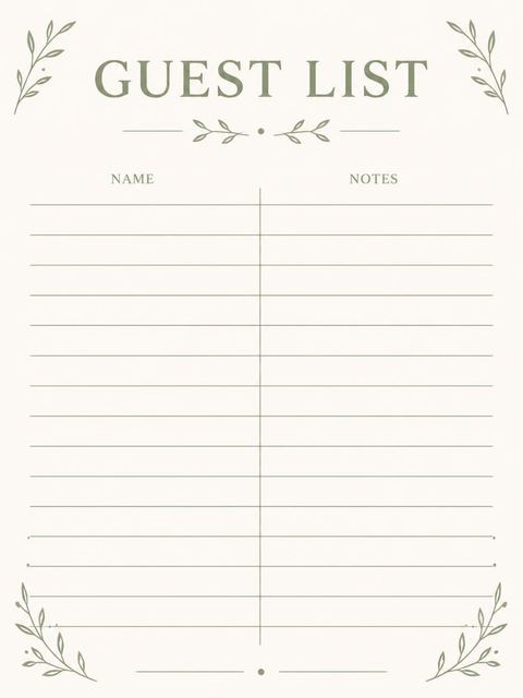 Guest sign-in sheet in the Sage Green Sans Serif Milestone Birthday design