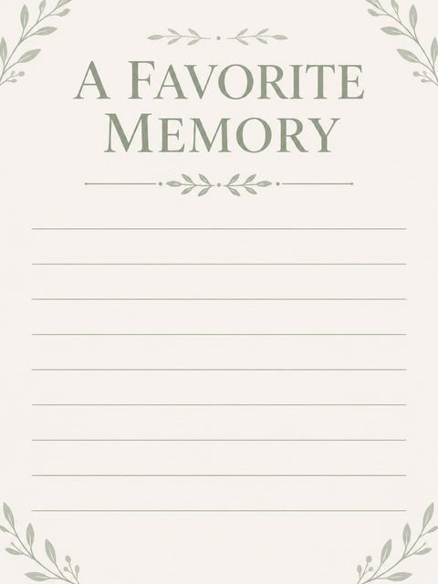 Memory card in the Sage Green Sans Serif Milestone Birthday design
