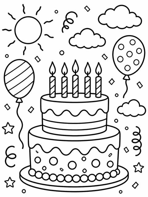 Coloring sheet in the Crayon Rainbow Number 3rd Birthday Invite design