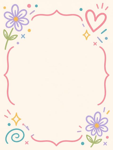 Place card in the Cream Doodle Pastel 11th Birthday Party design
