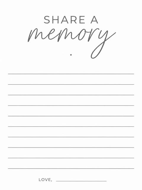 Memory card in the Minimalist Black and White Birthday design