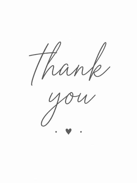 Thank-you flat in the Minimalist Black and White Birthday design