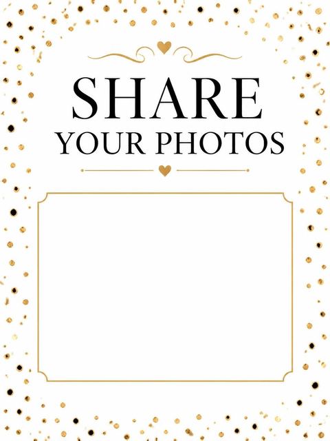 Hashtag card in the Gold Confetti Modern 30th Birthday design