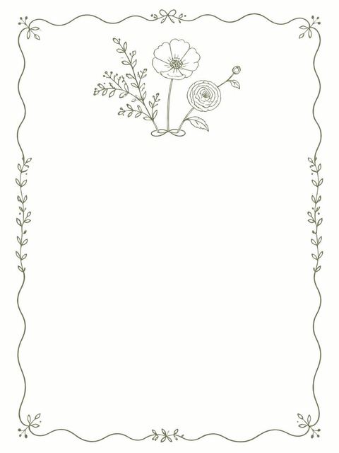 Place card in the Olive Line-Art Botanical Bridal Shower design