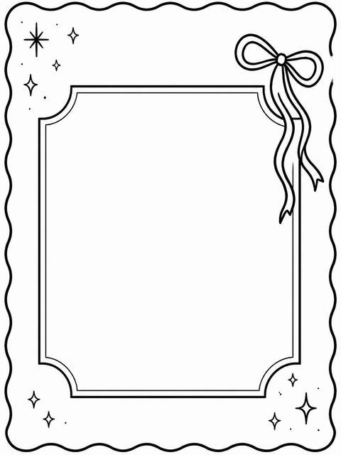 Place card in the Black and White Bow 2nd Birthday design