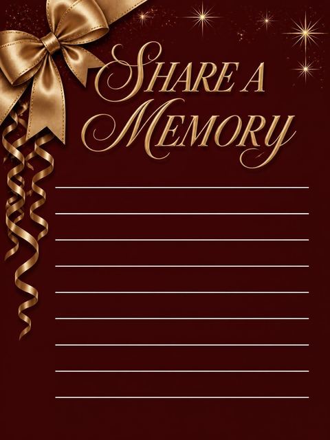 Memory card in the Garnet Gold Ribbon 60th Birthday design