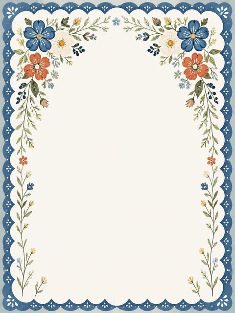 Place card in the Dusty Blue Folk Floral 18th Birthday design