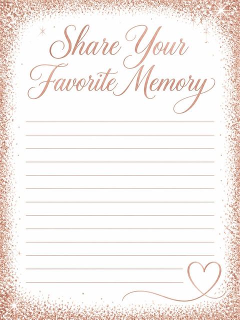 Memory card in the Rose Gold Foil 70th Birthday design
