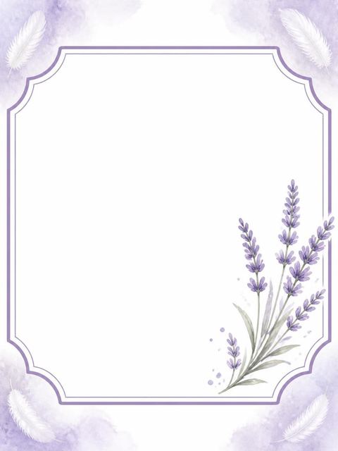 Place card in the Lavender Swan Watercolor 3rd Birthday design