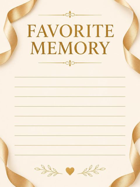 Memory card in the Golden Ribbon 40th Dinner design