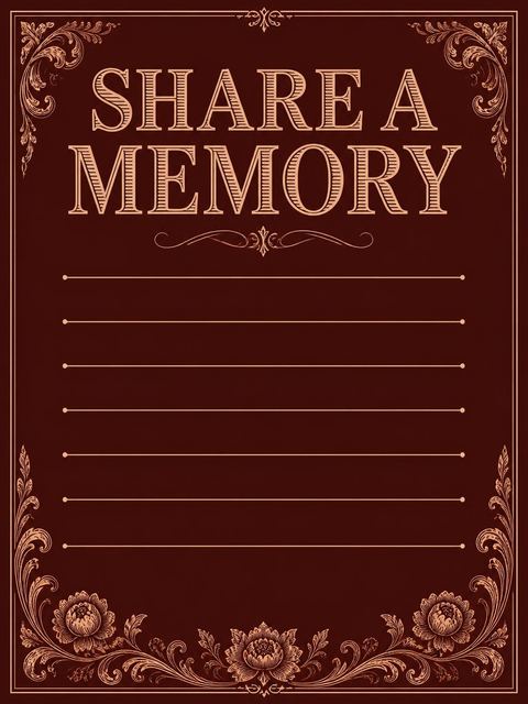 Memory card in the Burgundy Copper Floral 40th Birthday Invitation design
