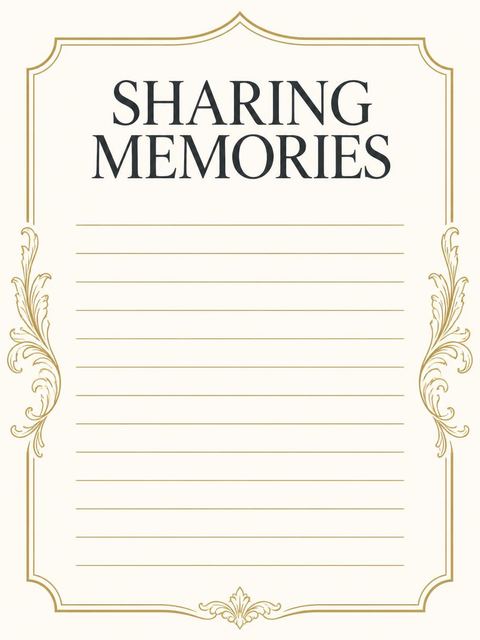 Memory card in the Gold Crest Serif 60th Birthday design