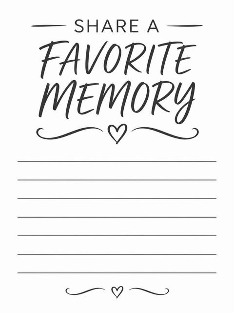 Memory card in the Minimalist Script Milestone Birthday Invitation design