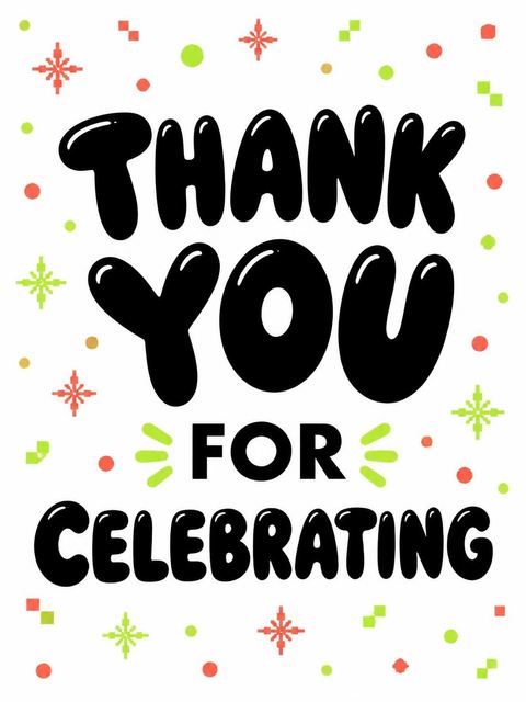 Thank-you flat in the Retro Arcade 30th Birthday Invitation design